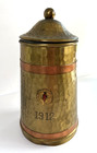 1912 Arts   Crafts Copper   Brass Stein - Jewelers 24 Karat Club - John Frick Ny