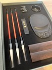 Adult Calligraphy Set Hanshi-paper 100 Sheets Ink Stone Vintage Suzuri Sumi