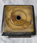 Vintage Cast Metal Decorative 3 Piece Lamp Light Base 6 1 2  High