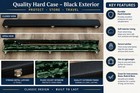 Vintage Hard Shell Single Violin Bow Case W  4 4 Full Size Wood Student Bow   