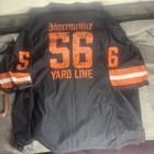 J  germeister 56 Yard Line Black And Orange Football Jersey Size M l