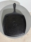 Lodge 8sgp2 Square Cast Iron Grill griddle Pan 10  Skillet Made In Usa