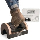 Heavy Duty Boot Brush Cleaner   outdoor Floor Mount Or Portable   mapa Wood