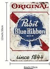 Pabst Blue Ribbon Beer 8 X 12 Novelty Vintage Metal Sign New-perfect For Mancave