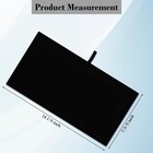 Novel Box Luxurious Black Velvet Jewelry Display Pad 14 1 8  X 7 5 8  Inches