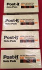 Lot Of 4 Pack 653 Post-it 3m notes 1-1 2 X 2 In canary Yellow total 4 800 Sheets