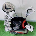 Founders Club Men   s Golf Set 11pcs Driver Wedge Putter Carbon Shaft Used