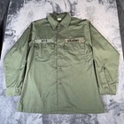Vintage Us Army Og 507 Utility Shirt Men   s 15 5x31 Vietnam Military 70s