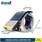 Excell Handheld Safety Tape Dispenser For 2  Tape 3  Core  Heavy Duty W o Tape