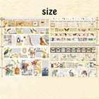 18 Rolls Vintage Washi Tape Set floral Letter Forest Butterfly Mushroom Botanica