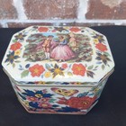 Vintage Daher Decorated Metal Hinged Lid Container 11101 Made In England 1971