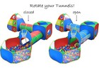 Hide N Side Kids Ball Pit Play Tents Tunnels W  Basketball Hoop  more Free Ship 