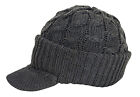 New Unisex Chunky Cable Knit Visor Brim Winter Hat Beanie Thick   Warm Men Women