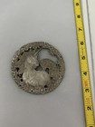 Vintage 1989 Rawcliffe Pewter W  Tiny Blue Crystals Horse   Unicorn 