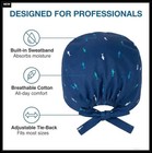 Adjustable Scrub Cap For Women Men Cotton Animal Print Working Hat Breathable