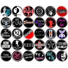 80s Goth Post Punk Bands 1 25  Pinback Buttons Set 30 Pins  Retro Darkwave Music