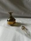1 Egyptian Glass Perfume Bottle Colored Gold Green Hand Blown 4 75    73
