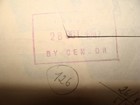 Letter Palestine 1947 Israel Stamp Cover Inside Police Censor Jerusalem Yiddish