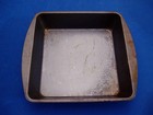 Lot Of Two Vintage  Steel Square Cake Pans 8  X 8  X 2 
