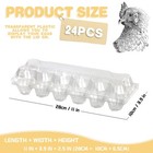 Plastic Egg Cartons For 12 Eggs 50 Pcs Egg Cartons Cheap Bulk Clear Reusable    