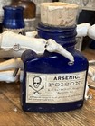 Poison Blue Arsenic Glass Bottle Apothecary Pharmacist Vintage  Glass Poison       