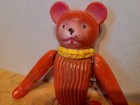 Nice Seldom Seen Vintage Wind Up Celluloid Plastic Tumbling Bear Occupied Japan