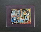 Pablo Picasso  the Women Of Algiers     Matted Offset Color Lithograph 1971