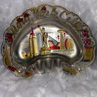 Vintage Tin Metal New York City Souvenir Collectible Ashtray Trinket Dishesjapan