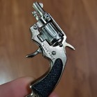 Vintage Miniature Toy Diecast Metal   Plastic Revolver Pistol Cap Gun Hong Kong