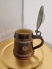 German Beer Stein With A Pewter Lid Made In Germany Early 20th Century