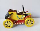 Vtg Dubena Cesky Dub Dedecek Automobil Mb  78 Tin Toy Car Yellow 
