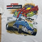 Vintage 1997 90s Knoxville Iowa Sprint Car Racing Nationals Amoco Shirt Large