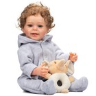 22in Reborn Baby Dolls Lifelike Soft Body Realistic Newborn Smile Poseable 