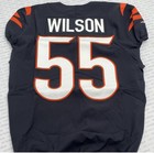 Logan Wilson Game Used Worn Cincinnati Bengals 2023 Football Jersey Team Loa
