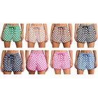 Womens Drawstring Elastic Waistband Workout Sports Exercise Yoga Plaid Shorts