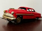 Vintage Ford Split Window Coupe Tin Friction Car Circa 1950