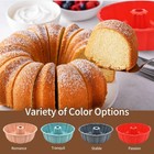 2-pack 10  Nonstick Silicone Cake Pans  Baking Molds For Cake  Brownie   Bread