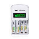 Ebl Aa Aaa Ni-mh Rechargeable Batteries   Lcd Charger Lot  800 1100 2300 2800mah