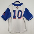 Vintage Nlbm Negro League Baseball Jersey Mens Blue Large Newark Eagles  10