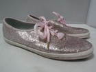 Pf2 Women s Keds Champion Kate Spade Pink Sparkle Glitter Ribbon Sneakers Shoes