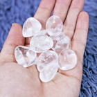3pcs 100  Clear Quartz Tumble Stone Polished Stone For Healing Pocket Stone