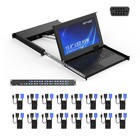 Mt-viki Rackmount Kvm 16 Port Vga 15 6   Lcd Console 1u For Server Data Center