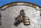 Vintage Huge 5    Western American 1982 Best All Around Barrel Trophy Belt Buckle