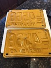 1949 Texas License Plate Pair