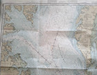 Vtg Noaa Marine Navigational Chart Va  Chesapeake Bay Nautical Map Ocean 36x47 