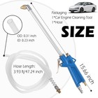 Air Blow Gun Pneumatic Engine Cleaning Gun With 4ft Hose  Cleaning Degreaser