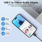 Usb C To 3 5mm Audio Headphone Adapter For Samsung Galaxy S26 S25 Edge Black 