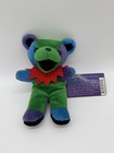 Grateful Dead Liquid Blue Bean Bear Plush Lot 2 Psychedelic Bears W  Tags