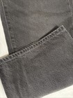 Baggy Wide Leg Youth Sz 10 Adjustable Dark Gray  Faded Black Jeans Unisex Denim