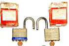Vintage Master Lock Co No 19  19 Padlock Lot Of 2 Keyed Alike Super Security Box